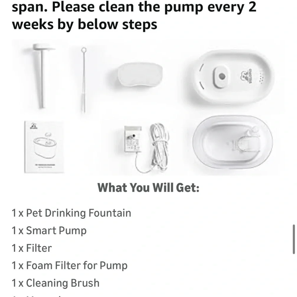 Cat Water Fountain Dispenser 118oz/3.5L Smart Pump LED Water Level Detect - Picture 6 of 8